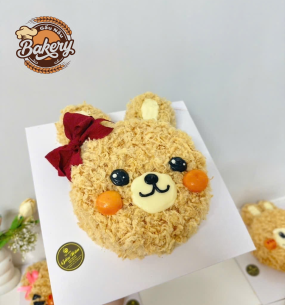 Bánh Bông Lan Trứng Muối Hình Con Mèo
