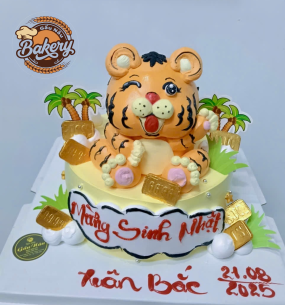 Bánh Kem Hình Con Cọp Đáng Yêu