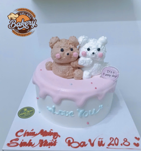 Bánh Kem Hình Gấu Con Ngộ Nghĩnh