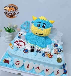 Bánh Kem Hình Con Trâu Cute