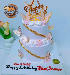 Bánh Kem Sinh Nhật 2 Tầng Sang Chảnh