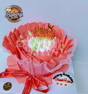 Combo Bánh Kem Trang Trí Hoa Tươi - Quà Tặng Ý Nghĩa