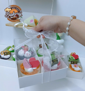 Set Bánh Mousse Vị Chanh Dây, Socola, Dâu, Dưa Lưới