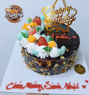 Top Mẫu Bánh Kem Trang Trí Trái Cây + Socola