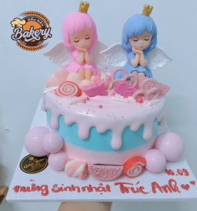 Bánh Kem Sinh Nhật Hình 2 Công Chúa