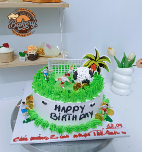 Bánh Kem Sinh Nhật Trang Trí Mô Hình Bóng Đá