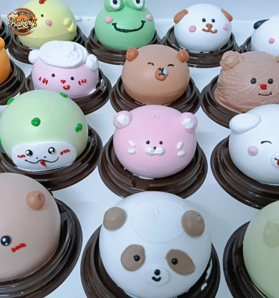 Bánh Kem Bơ Thú Mini Siêu Cute