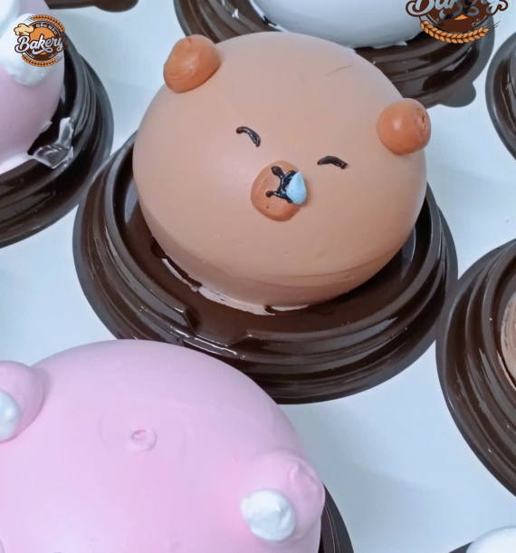 Bánh Kem Bơ Thú Mini Siêu Cute