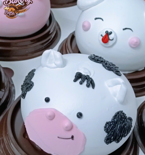 Bánh Kem Bơ Thú Mini Siêu Cute