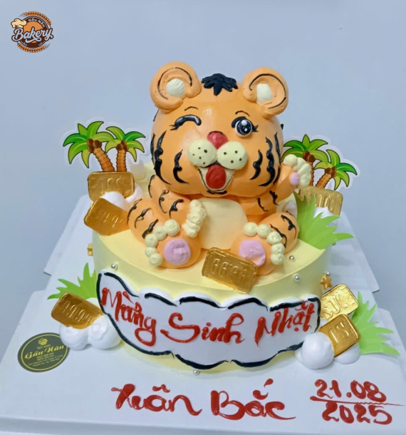 Bánh Kem Hình Con Cọp Đáng Yêu