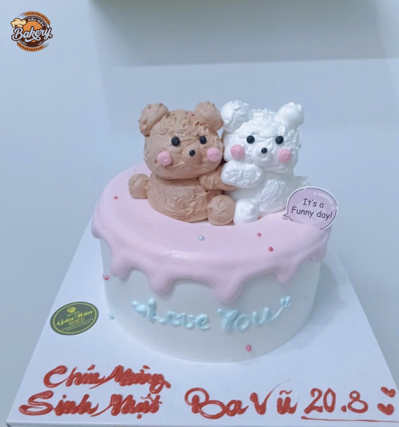 Bánh Kem Hình Gấu Con Ngộ Nghĩnh