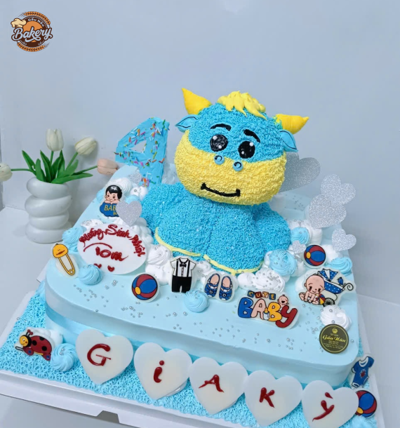 Bánh Kem Hình Con Trâu Cute
