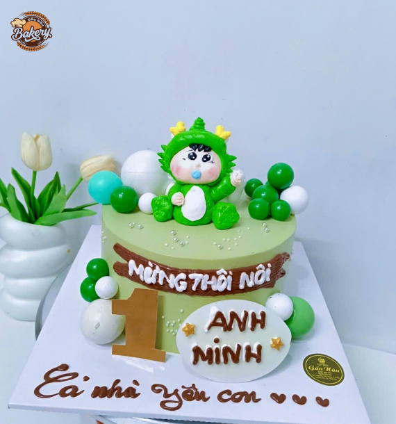 Bánh Kem Hình Em Bé Thôi Nôi