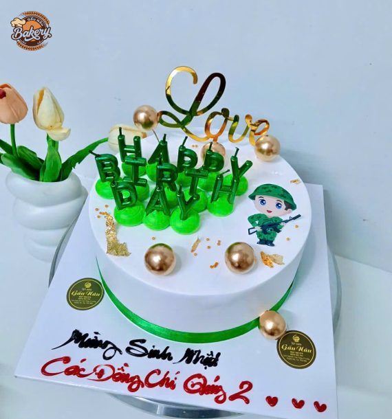 Bánh Kem Sinh Nhật Chú Bồ Đội