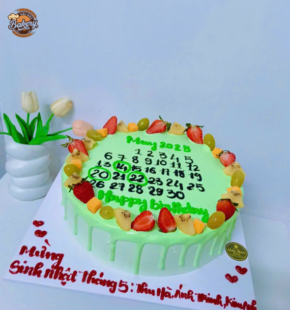 Bánh Kem Sinh Nhật Vẽ Lịch Đẹp & Ý Nghĩa