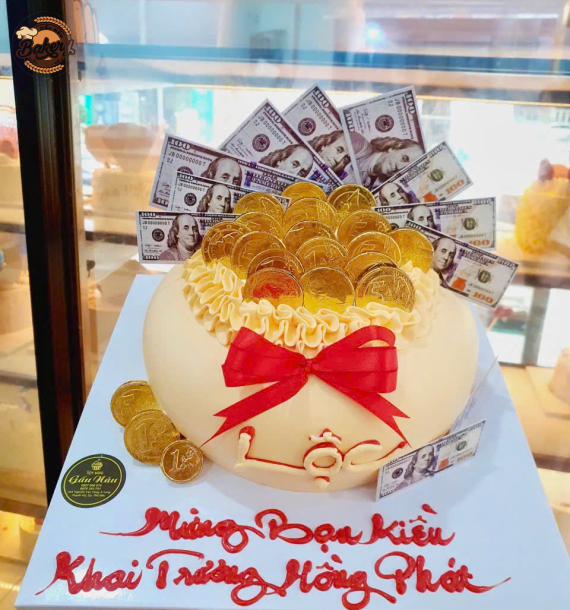 Bánh Kem Hủ Vàng Tài - Lộc - Phát + Thần Tài
