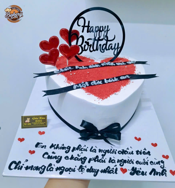 Mẫu Bánh Kem Tình Yêu - Bánh Sinh Nhật Trái Tim
