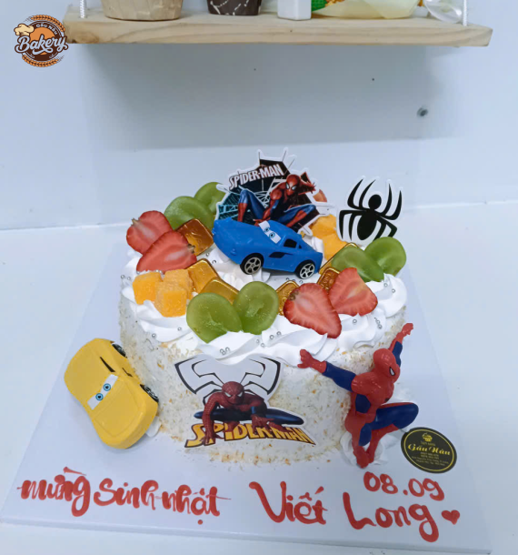 Mẫu Bánh Kem Sinh Nhật Mix Dâu Tây, Nho, Xoài, Việt Quất...