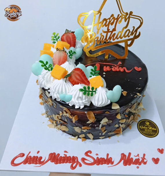 Top Mẫu Bánh Kem Trang Trí Trái Cây + Socola