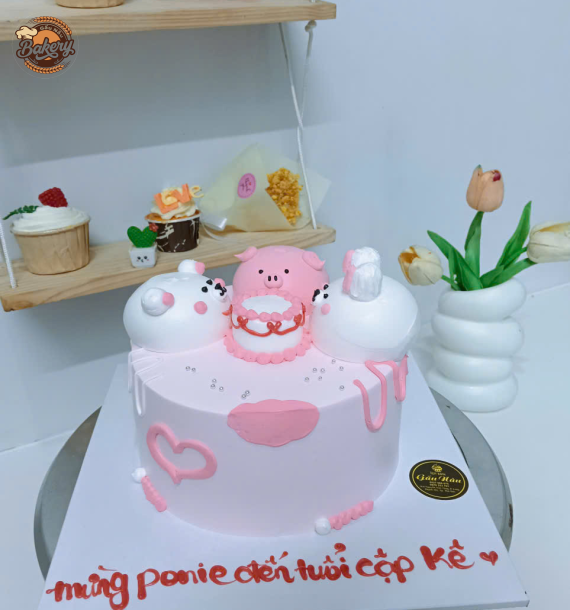 Bánh Kem Sinh Nhật Hình Thú Mini Siêu Cute Cho Bé