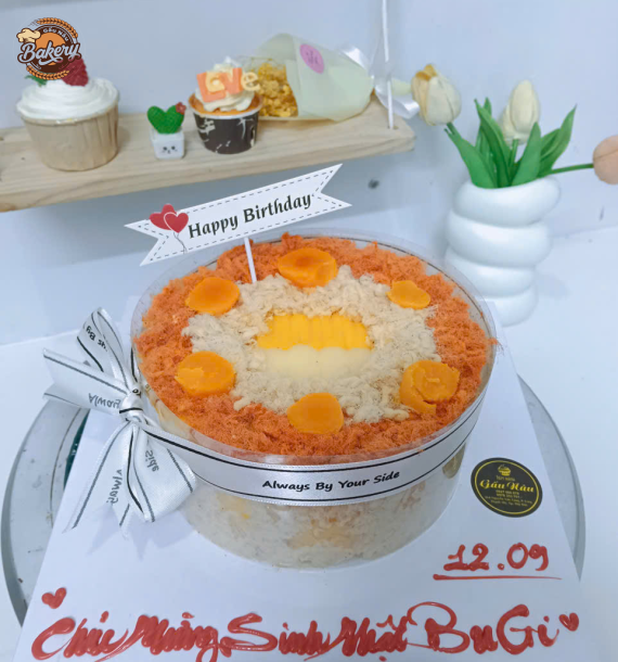 Bánh Bông Lan Trứng Muối Mừng Sinh Nhật