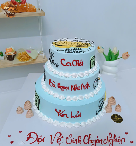 Bánh Kem Sinh Nhật 3 Tầng Xịn Sò