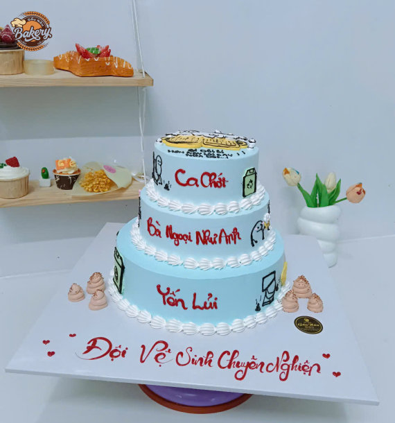 Bánh Kem Sinh Nhật 3 Tầng Xịn Sò