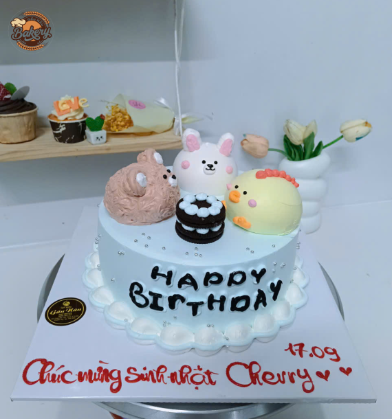 Bánh Kem Sinh Nhật Hình Thú Mini Siêu Cute Cho Bé