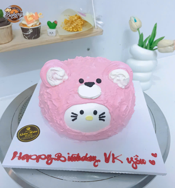 Bánh Kem Sinh Nhật Hình Mèo Con Cute
